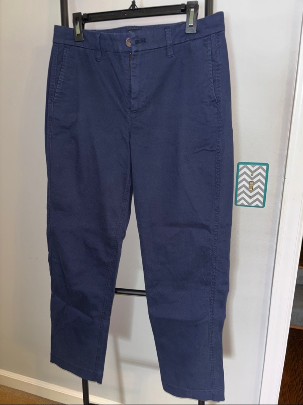J. Crew Womens Navy Cotton Chinos